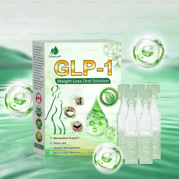 ✨CrazyLeaf® Meglutide GLP-1 Activating Oral Solution with Collagen & Matrixyl 3000|✨Obesity,Cardiovascular Diseas, Diabetes, Sleep Apnea, Joint Problems and More