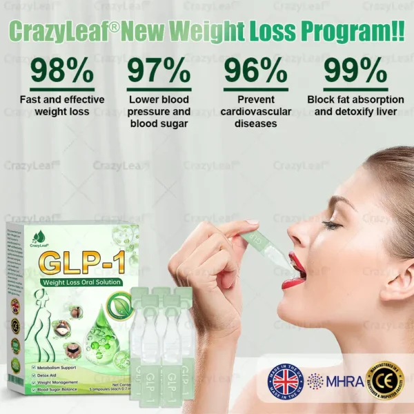 Official Store | CrazyLeaf®🎇 𝐺𝐿𝑃-1 𝑊𝑒𝑖𝑔ℎ𝑡 𝐿𝑜𝑠𝑠 𝑂𝑟𝑎𝑙 𝑆𝑜𝑙𝑢𝑡𝑖𝑜𝑛 - 👨‍⚕️ 𝑂𝑏𝑒𝑠𝑖𝑡𝑦,𝐶𝑎𝑟𝑑𝑖𝑜𝑣𝑎𝑠𝑐𝑢𝑙𝑎𝑟 𝐷𝑖𝑠𝑒𝑎𝑠, 𝐷𝑖𝑎𝑏𝑒𝑡𝑒𝑠, 𝑆𝑙𝑒𝑒𝑝 𝐴𝑝𝑛𝑒𝑎, 𝐽𝑜𝑖𝑛𝑡 𝑃𝑟𝑜𝑏𝑙𝑒𝑚𝑠 𝑎𝑛𝑑 𝑀𝑜𝑟𝑒